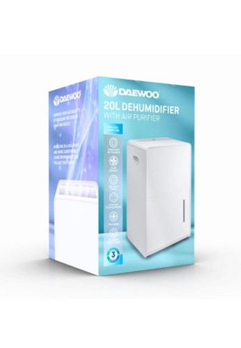 Daewoo 30L Large Portable Dehumidifier for 32-40m² Room w 24hr Timer LED Display