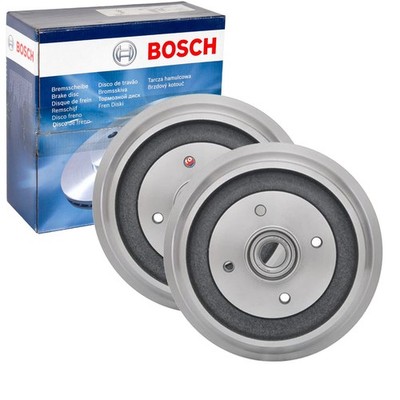 2X BOSCH BREMSTROMMELN 228,6mm HINTEN PASSEND FÜR CITROËN C-ELYSEE C3 DS3 DS DS