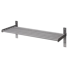 IKEA GRUNDTAL Kitchen Wall Shelf Rack Holder Stainless Steel Home Storage 60cm