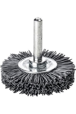LESSMANN Rundbürste Ø 50 mm Schaft 6 mm SiC Schleifborsten Körnung 320 10 mm ...