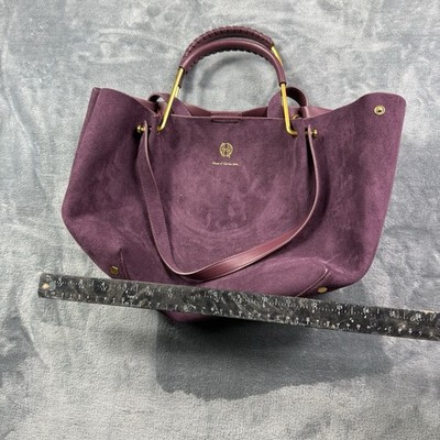 House of Harlow 1960 Nicole Richie Purple Suede Leather Tote  display picture 1