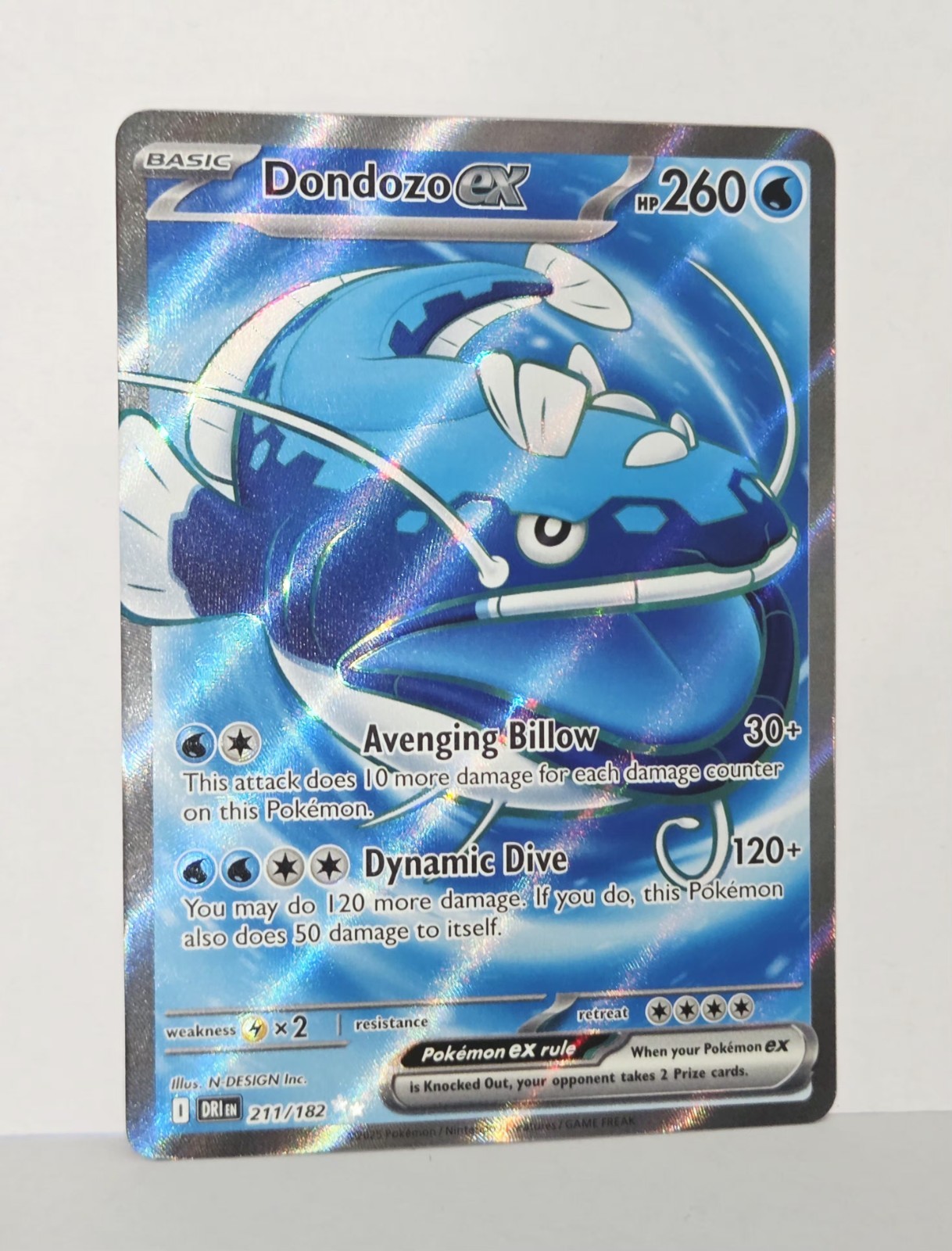 Dondozo ex 211/182 SV10: Destined Rivals Ultra Rare Pokemon TCG Card NM