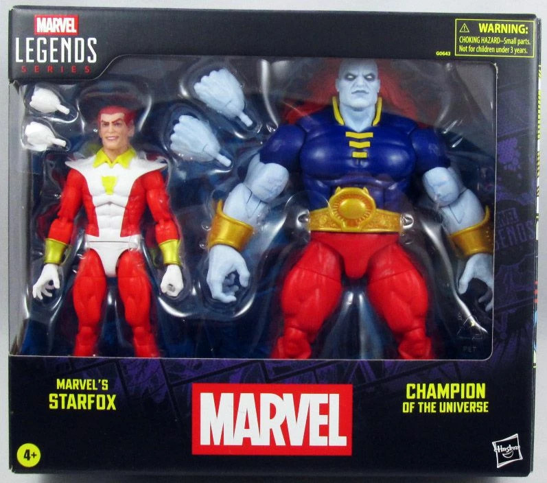 Marvel Legends Starfox Champion of the Universe figurine Hasbro jouet collector pack duo