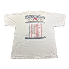 VTG 90s Starter Mark McGwire Home Run T Shirt Size L St Louis Cardinals Distress