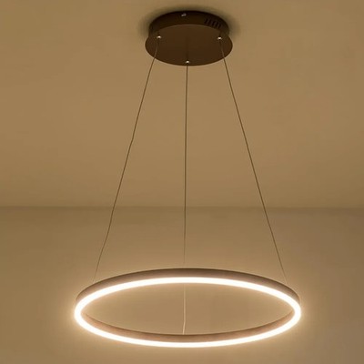 Harchee LED Chandelier Light Fixture, Modern 23.6'' LED Ring Chandelier with...