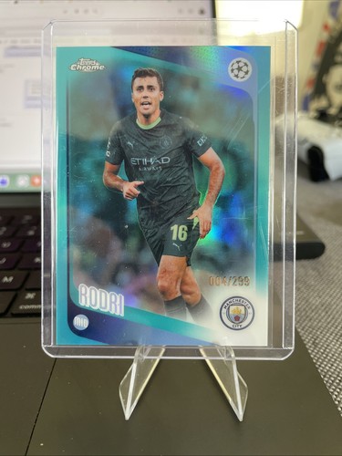 2025-26 Topps Chrome Uefa Club Competitions - Rodri #171 Teal Refractor /299