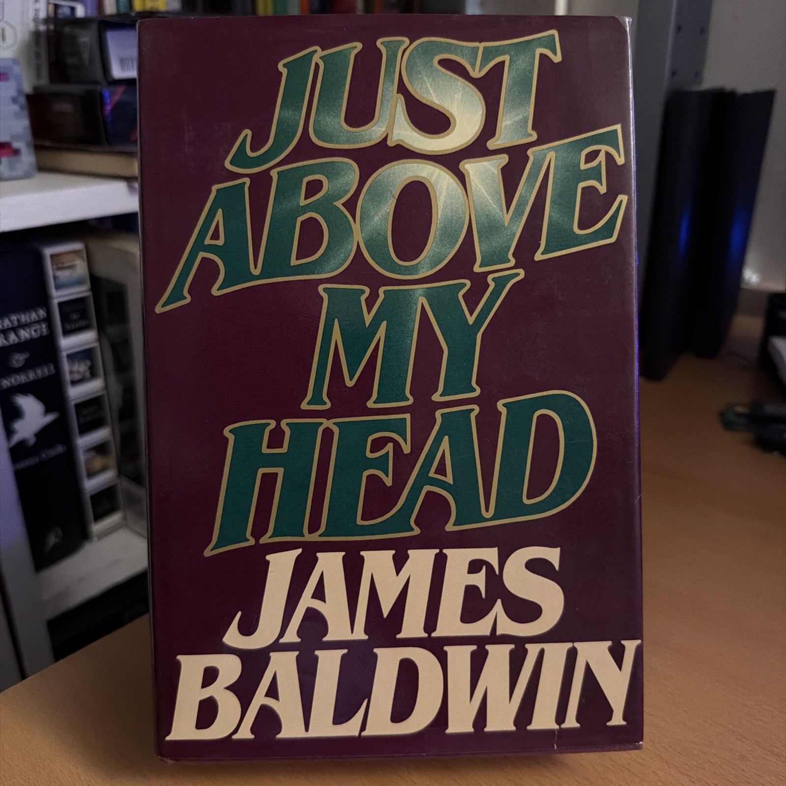 First Edition 1st Printing Just Above My Head by James Baldwin HCDJ