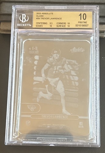Trevor Lawrence #G-TL 2022 Panini Absolute Glass card