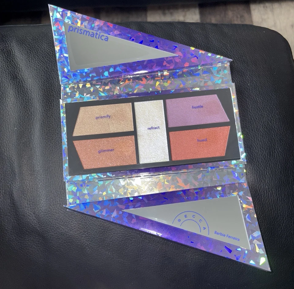 Becca Cosmetics x Barbie Ferreira Prismatica 5 Pan Face Palette Highlighters LE - Image 2 of 4
