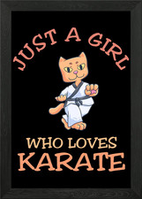 Just A Girl Who Loves Kara Framed Wall Art Poster Canvas Print Picture