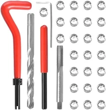 30 pcs M6 x 1mm thread repair insert kit hand tool set for auto repair