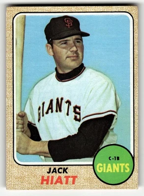 1968 Topps Jack Hiatt #419 San Francisco Giants LOW MID GRADE OK! - Image 1 of 2