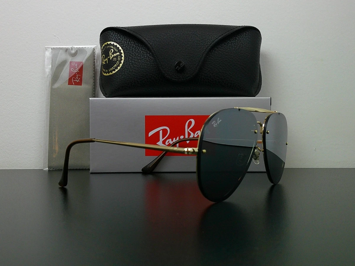 Brand new, never worn. Ray-Ban aviators polarized in black and gold.unisex! Ray Ban Sunglasses RB 8016 Gold Titanium 004 Size 55mm New  main image 4