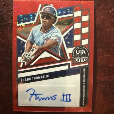 2026 Panini Stars & Stripes FRANK THOMAS III 16U/17U Red  Disco Auto #25/25