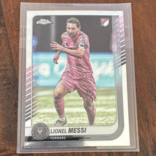 Topps 2025 Chrome MLS Lionel Messi Inter Miami CF Base Set Soccer Card #10