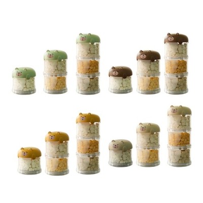 Multifunctional Visible Pet Organizers Storage Tiered Design Box for Treats