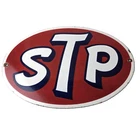 Vintage STP Porcelain Sign - Gas Pump Automotive Sign
