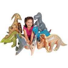 Interactive Dinosaur Party Favors - Set of 6 Inflatable Toys
