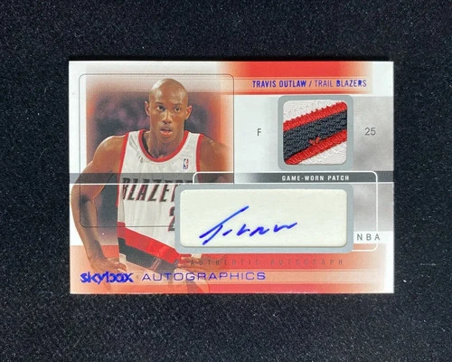 2004-05 Fleer Skybox Jersey Patch Auto GW PA Travis Outlaw #AG-TO 71/75 RB60