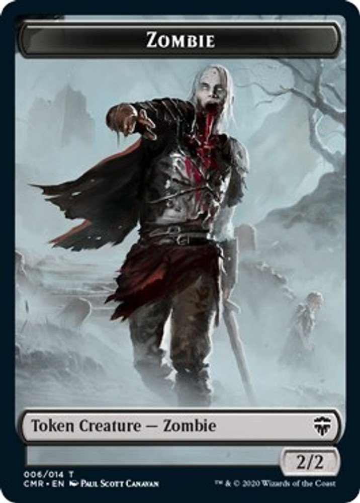 Zombie Token - 6 - NM - Token - Commander Legends-Magic