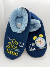 Snoozies Simply Pairable Foot Coverings Womens Shoe Size 7-8 Medium Lake Time