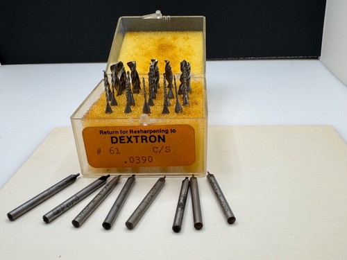 33 Vintage Carbide Drills and HSS Center Drills Lot Watchmakers Lathe Mill Micro