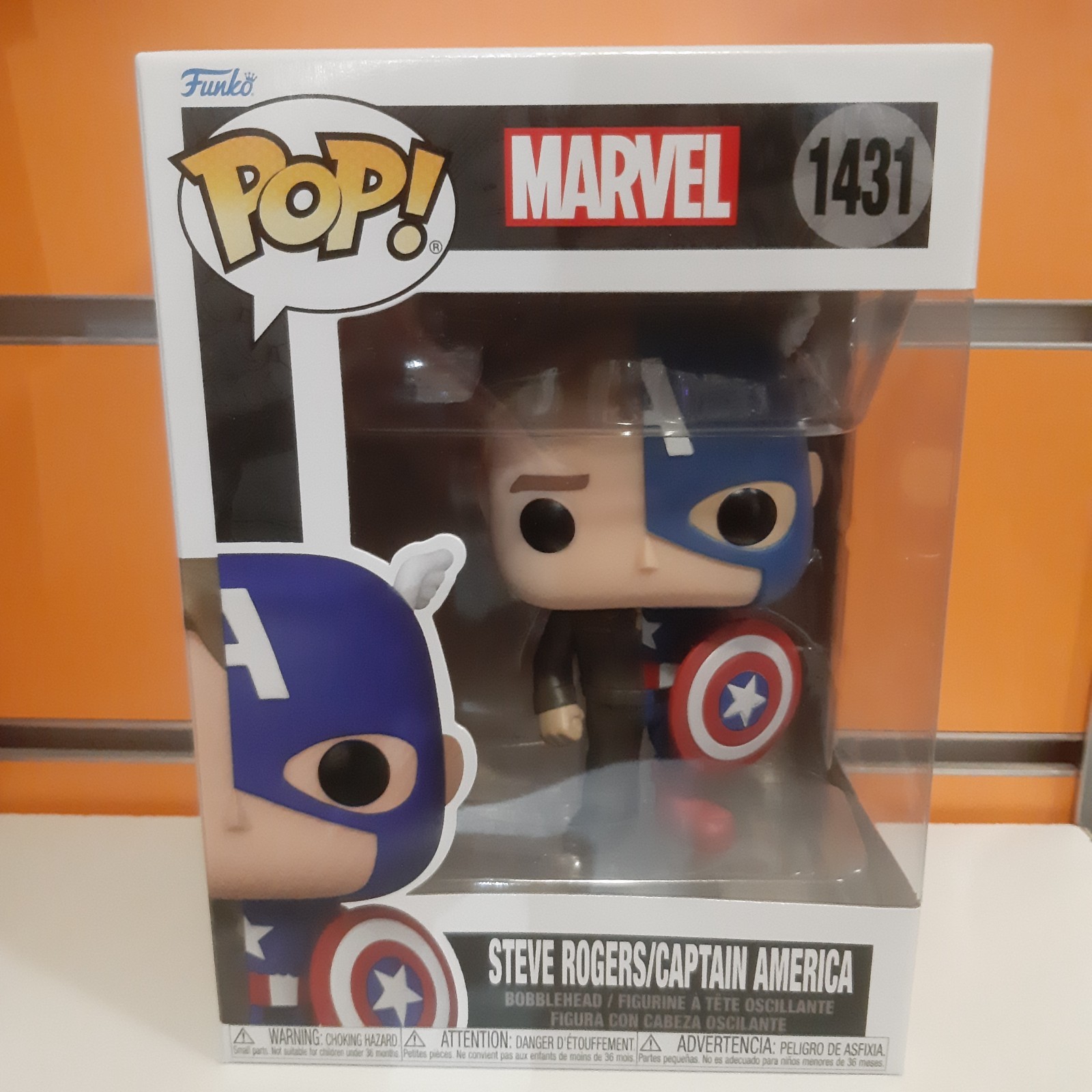 Funko Pop! n. 1431 Marvel - Steve Rogers/Captain America NUOVO