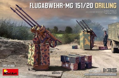 MiniArt 35438 Flugabwehr-MG 151/20 Drilling in 1:35 Figuren Bausatz Neu+OVP