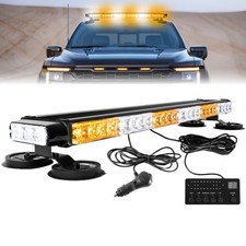 54 Led Double Side Amber White Rooftop Traffic Emergency Warning Light Bar 54 Led Double Side Amber White Rooftop Traffic Emergency Warning Light Bar