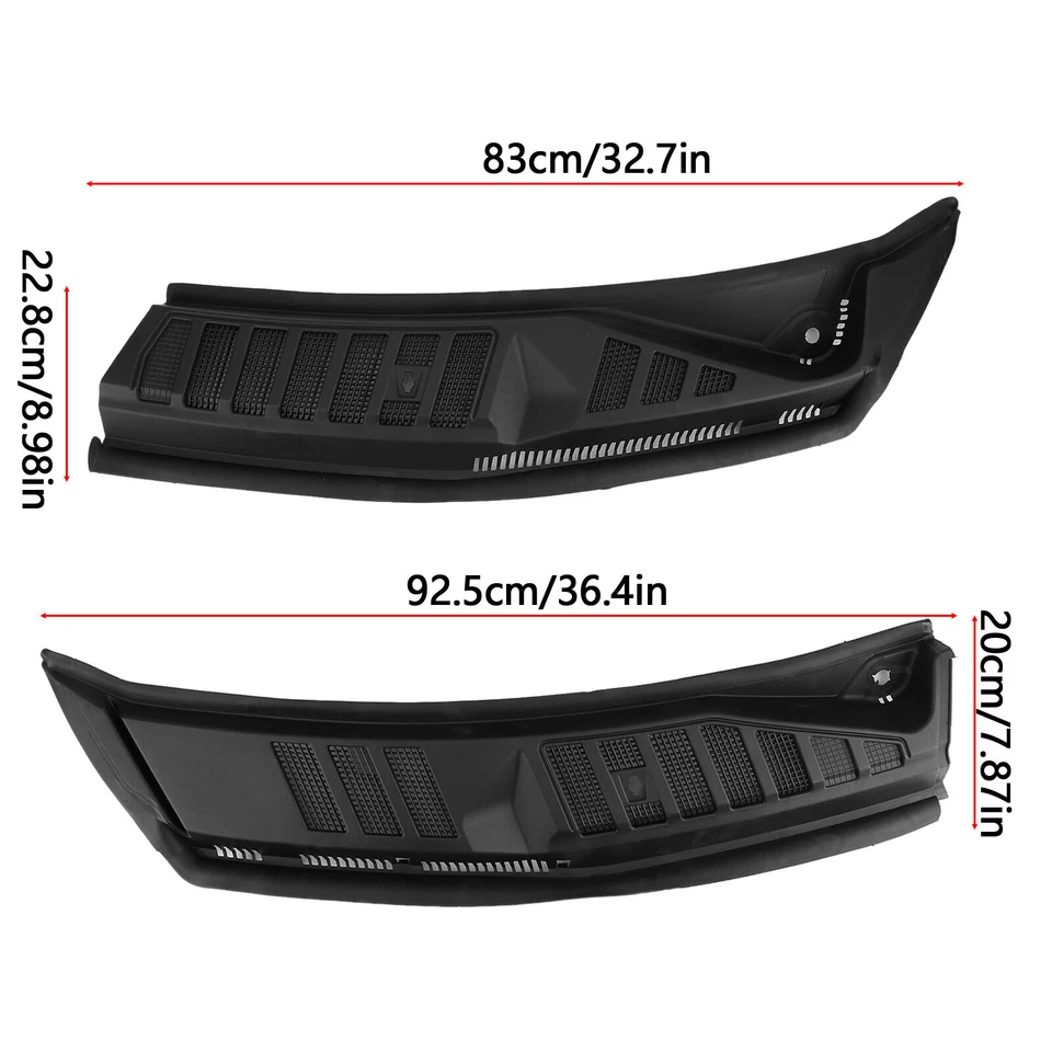 Rejilla del capó del limpiaparabrisas para Ford F150 2015-2020 FL3Z15022A69A/FL3Z15022A69B Foto 4 de 4