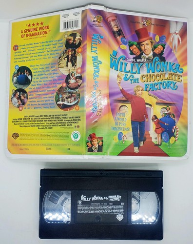 Vintage LOT of 4 Clam Shell Classics (VHS) Princess Bride Willy Wonka Jumanji - Picture 10 of 15