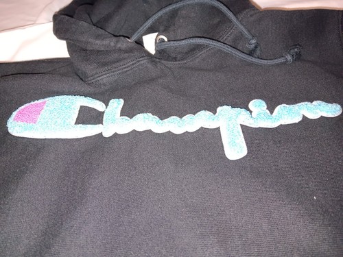 Champion Reverse Weave Unisex Small Black Hoodie - Bild 6 von 8