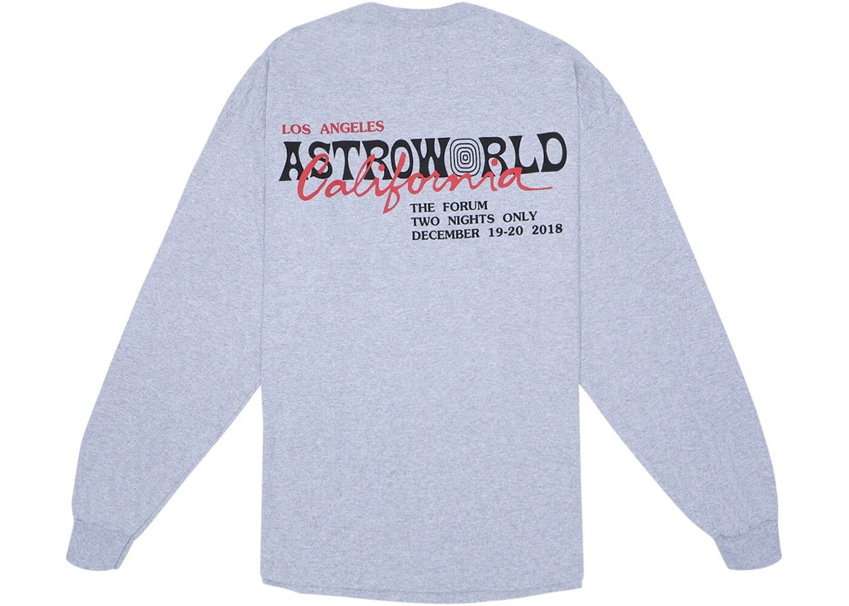 ミュージシャン ASTROWORLD LA Exclusive Buy Travis Scott Astroworld LA Exclusive T-Shirt 'White