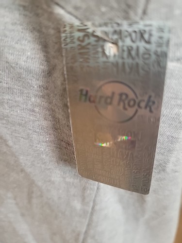 New Men's XL Hard Rock Cafe Los Angeles Heather Gray Lightweight Pullover Hoodie - Picture 8 of 9