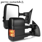 Pair Set Side For 08-2016 F250-F550 Manual W/Turn Signal Lights Towing Mirrors
