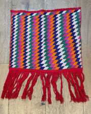 Vintage ceremonial Tzute from Almolonga Guatemala handwoven Mayan