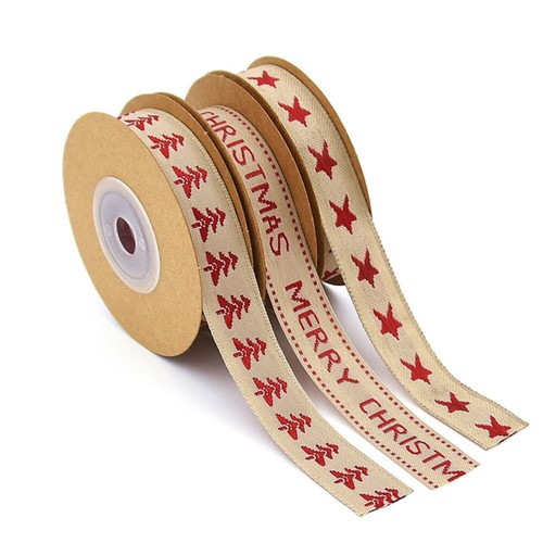 Box Packaging Ribbons Christmas Craft Burlap Ribbon Wrapping Ribbons Bows - Picture 2 of 12