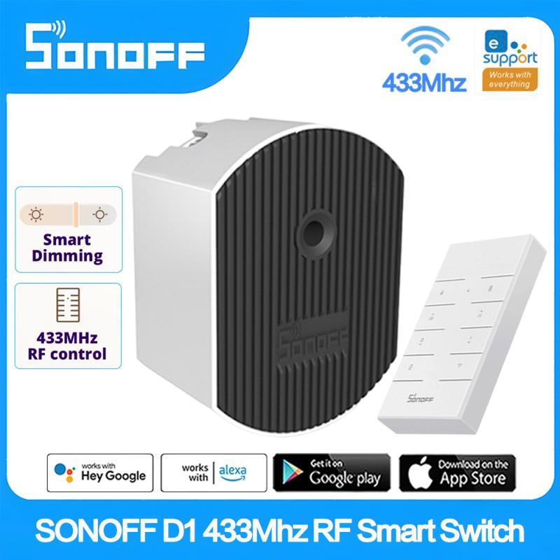 SONOFF D1 433Mhz RF Smart Dimmer Switch DIY Smart Home Mini Switch Module Adjust