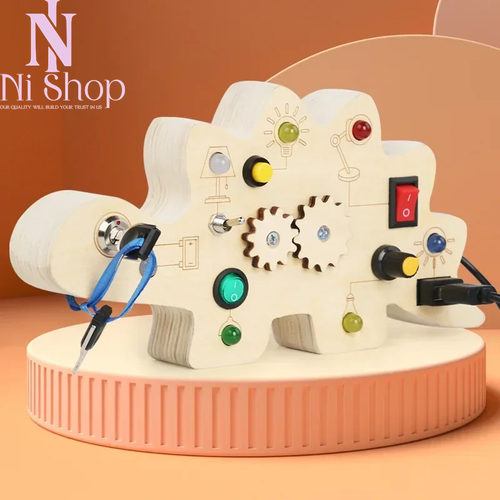Montessori Busy Board Circuit LED Light Socket ON/OFF Education Toy Gift For Kid - Picture 3 of 38