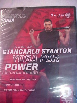GIANCARLO STANTON- Baseball Star-ATHLETIC YOGA FOR POWER-2015 DVD NEW Sealed