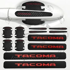 12PC Door Sill Scuff Cover Stickers For Tacoma Handle Bowl Protector Accessories