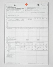 Feldkrankenkarte // Krankentransportkarte // Arzt - Karte // Ex. Bundeswehr