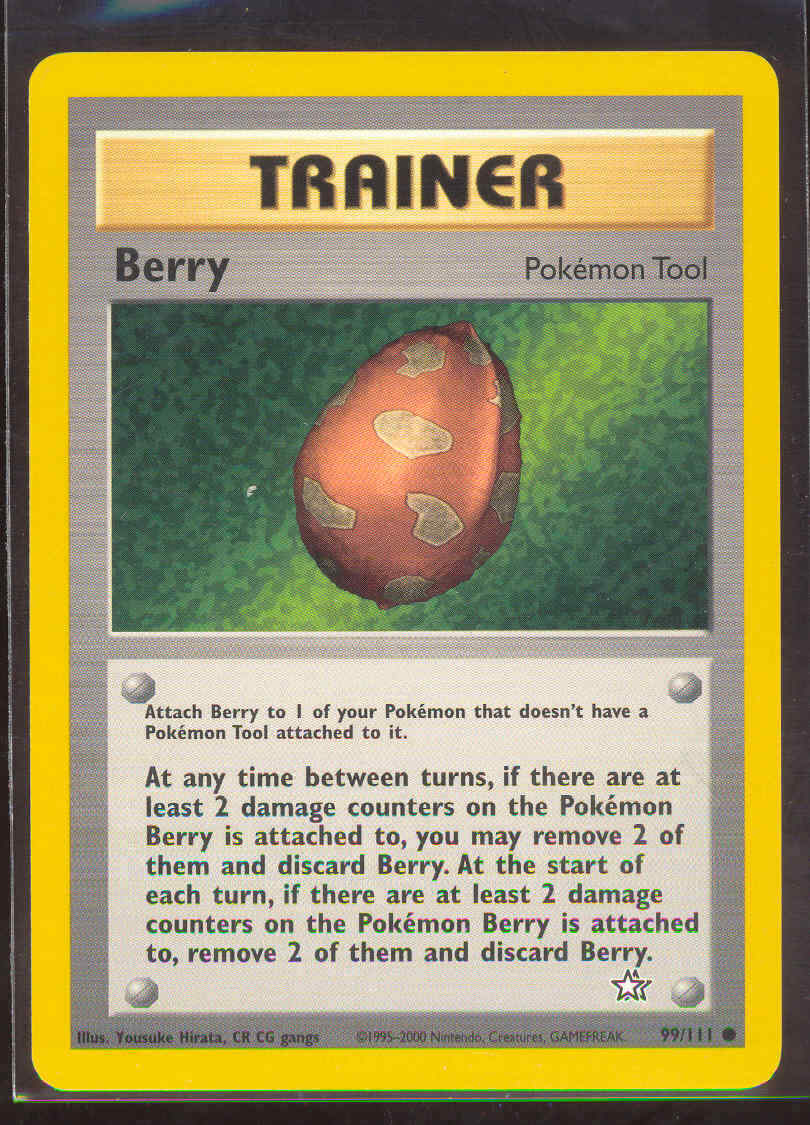 Pokemon BERRY 99/111 Neo Genesis - - NEAR MINT/MINT