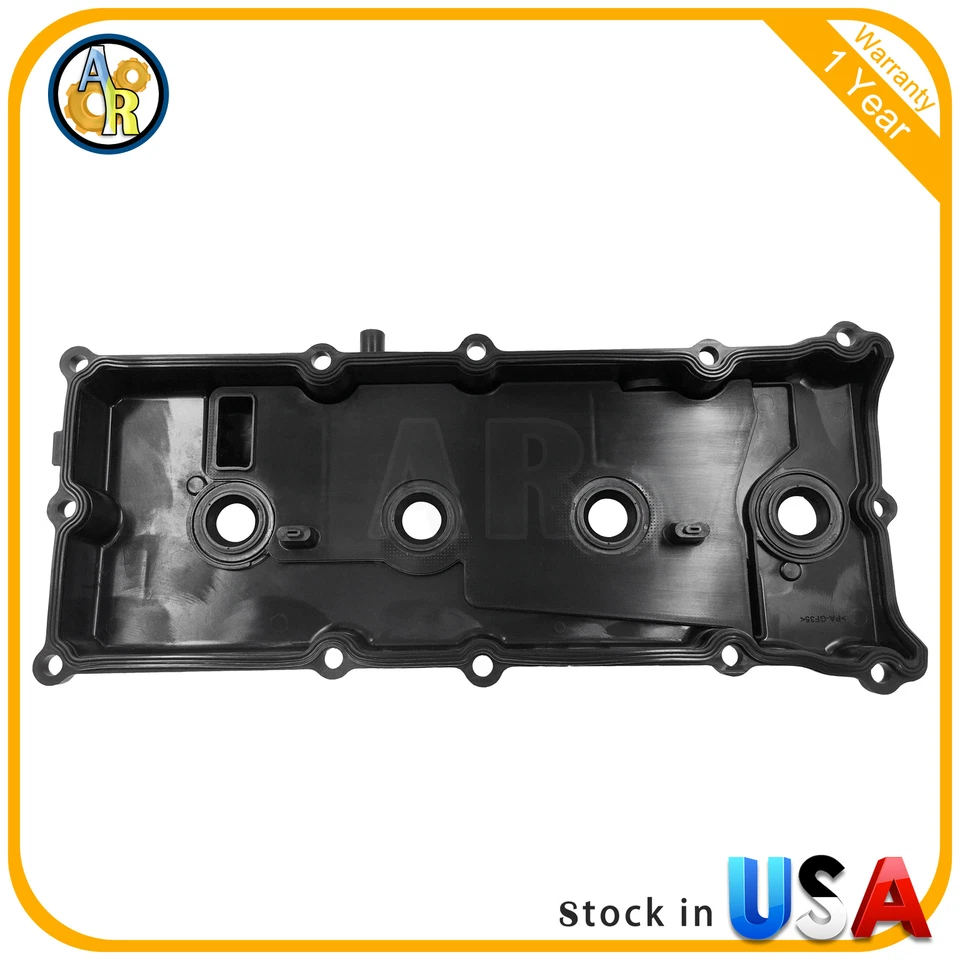 Par de cubiertas de válvula de motor + junta para 07-16 Nissan Armada Titan Pathfinder Foto 3 de 4