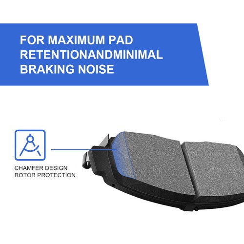 Front + Rear Ceramic Brake Pads for 2013 - 2016 Ford Escape Transit Connect - Picture 5 of 10