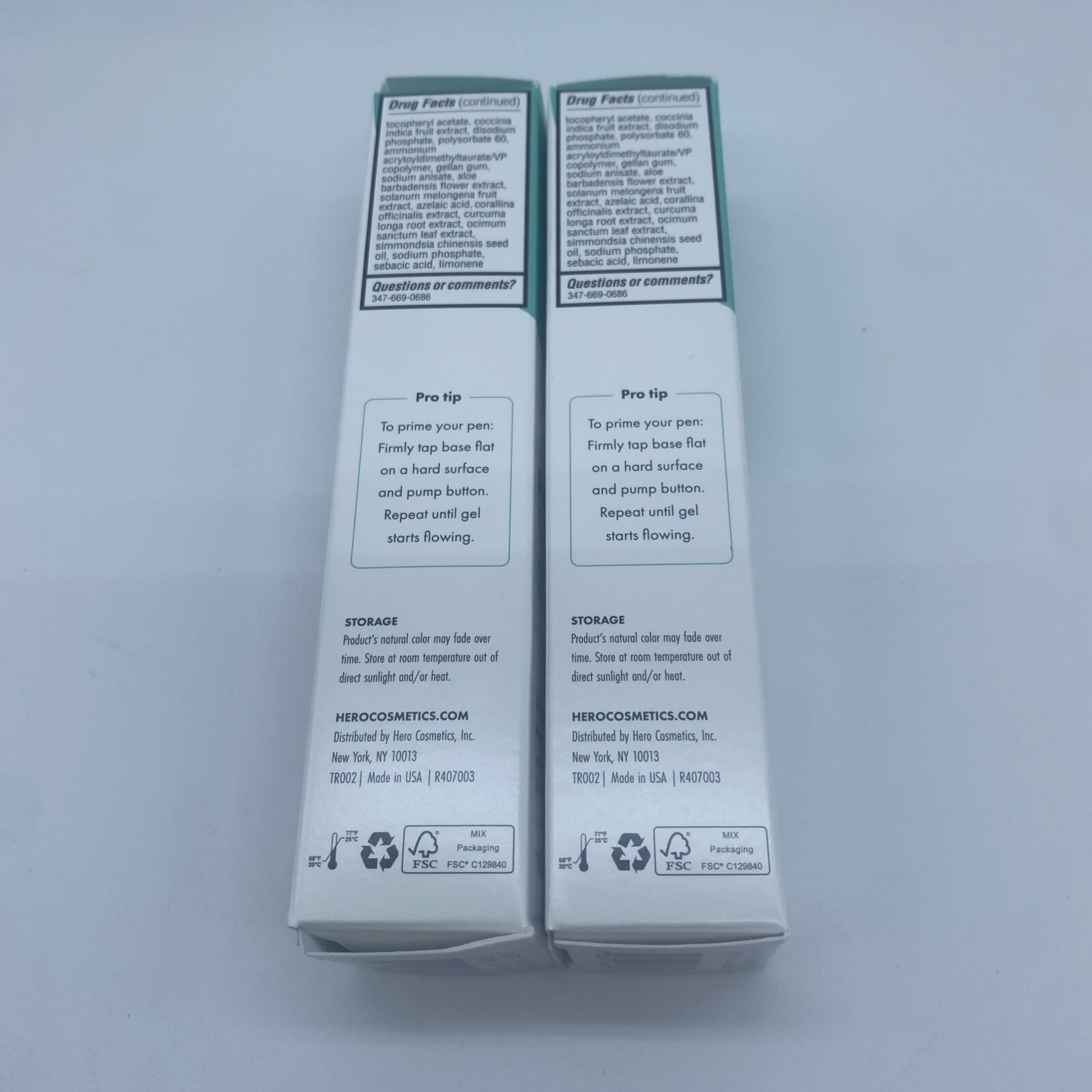 HERO PIMPLE CORRECT ACNE CLEARING GEL PEN 0.34 OZ BOXED LOT OF 2 EXP: 2026