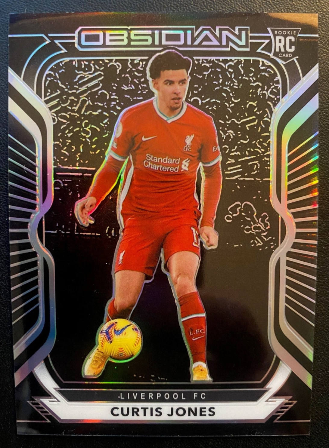 2020-21 Panini Obsidian Soccer CURTIS JONES RC #34 LIVERPOOL FC /195 SP