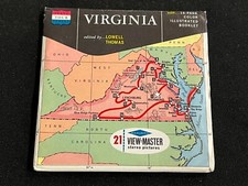 Sawyer's View-Master A810 VIRGINIA State Tour Series 1962 Issue