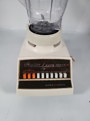 Vtg Osterizer Cycle Blend 10 Pulse Matic Blender Plastic