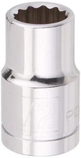 Powerbuilt® 1/2" Drive 1/2 inch 12 Point Standard Socket